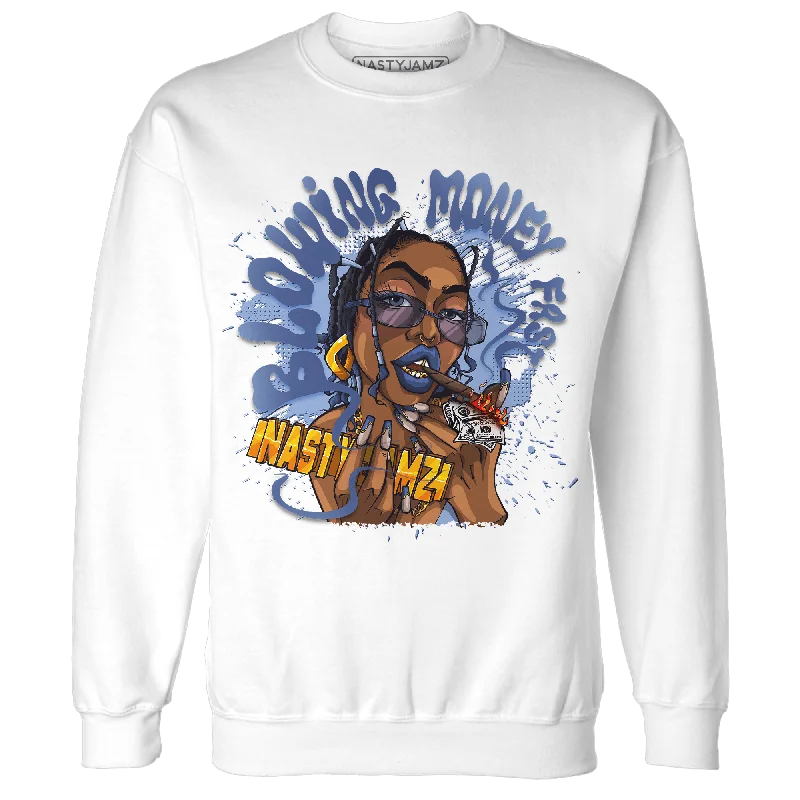 NastyJamz Midnight Navy 5s Sweatshirt Match Blowing Money Fast Girl